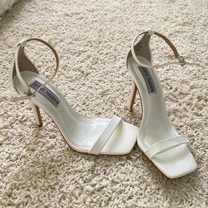 Steve Madden white heels